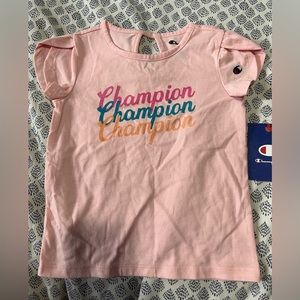 Champion girls logo tee NWT